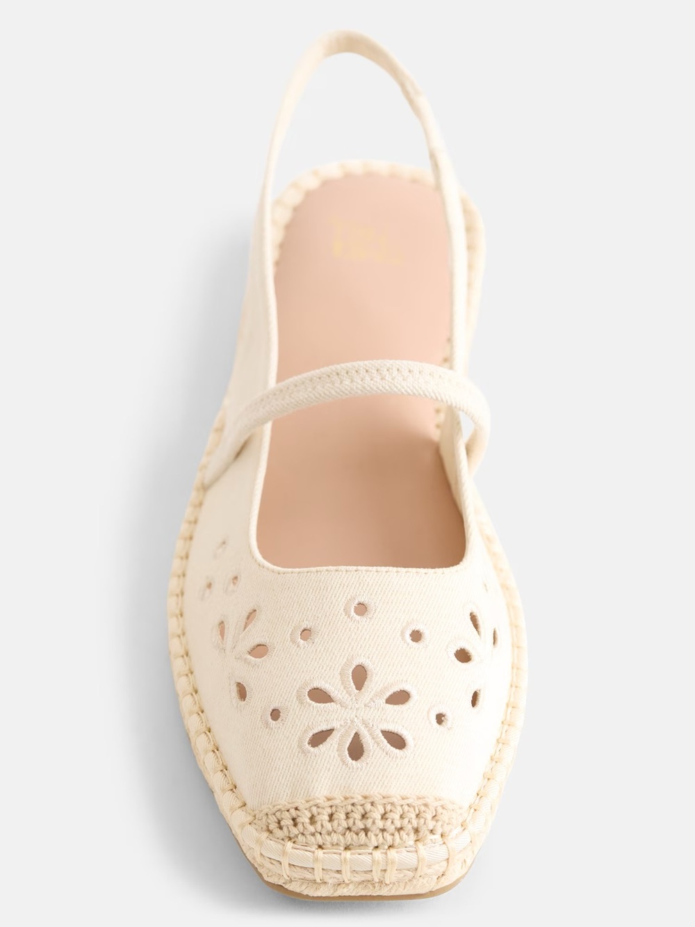 Women's Cream Cutout Slingback Jacket Espadrille 6